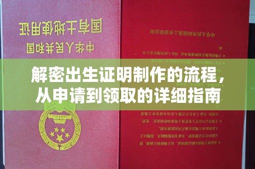 当雄解密出生证明制作的流程，从申请到领取的详细指南